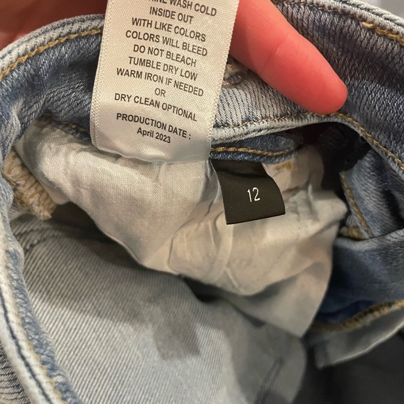 Women's Light Blue Flared Jeans - Picture 4 of 4